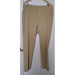1764 Mens Pants 36x32 Khaki  BLAZE Stretch Performance Trousers Wicking Golf